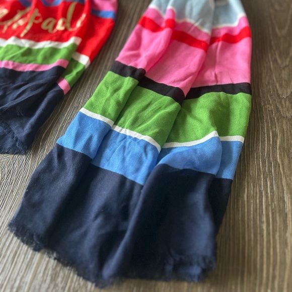 Kate Spade Sunny Day Striped Oblong Scarf! - Picture 3 of 5